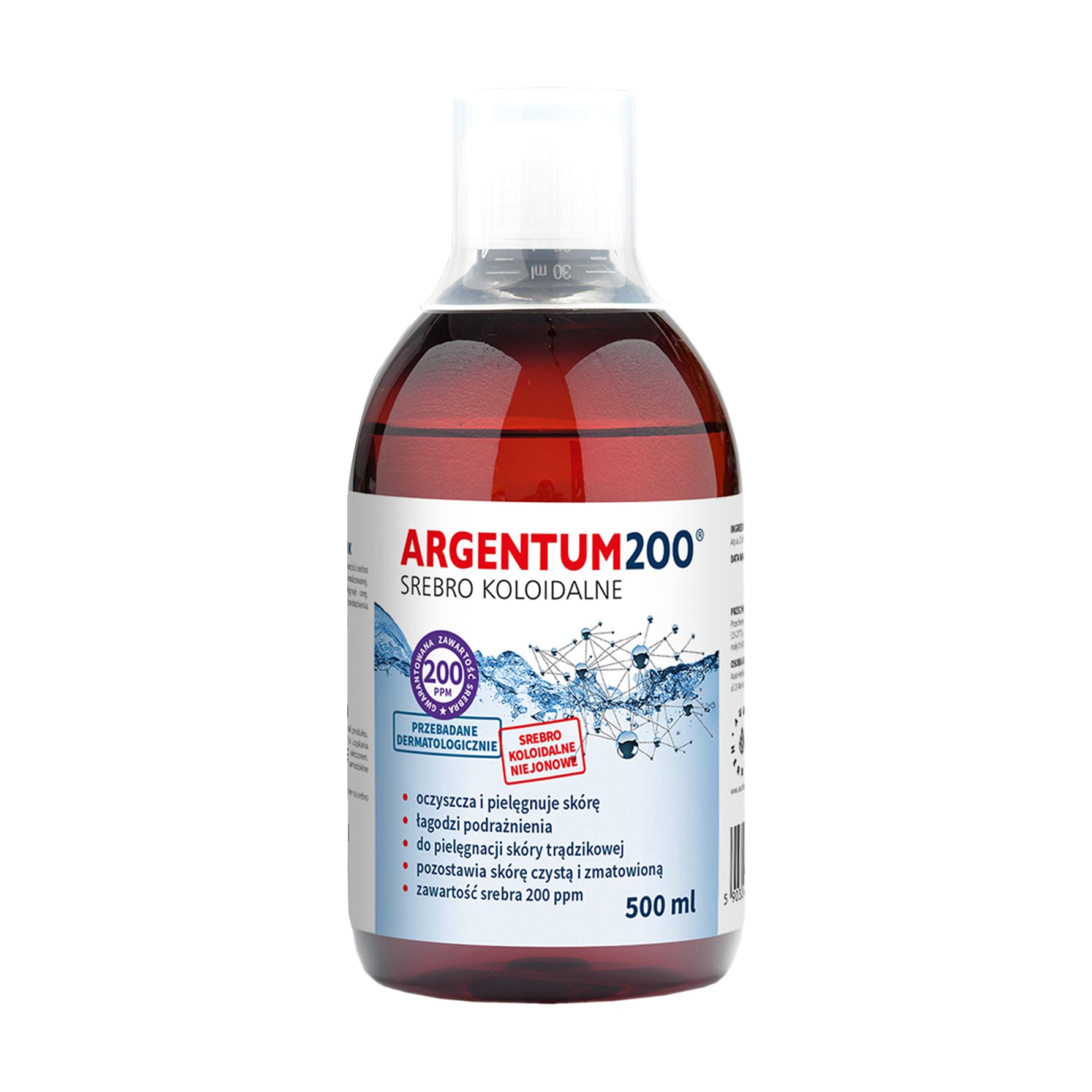 Уцінка! Тонік для обличчя Aura Herbals Argentum200 Tonik 200 ppm Колоїдне срібло, 500 мл